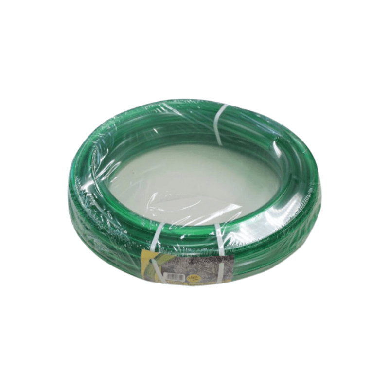 Tuyau PVC vert transparent 15x1.5mm x 50m